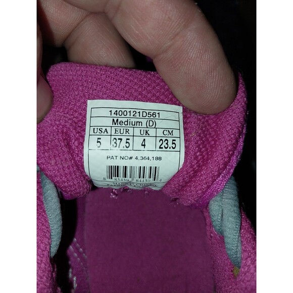 Brooks Shoes Adrenaline GTS 14 Pink & Yellow Lace up Size 5 Model#1400121D561 - Picture 9 of 10